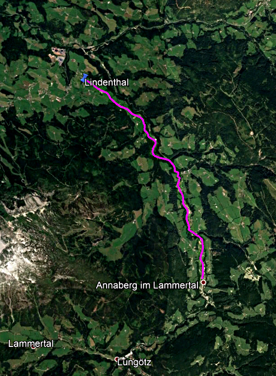 B166 Linderthal to Annaberg in Austria