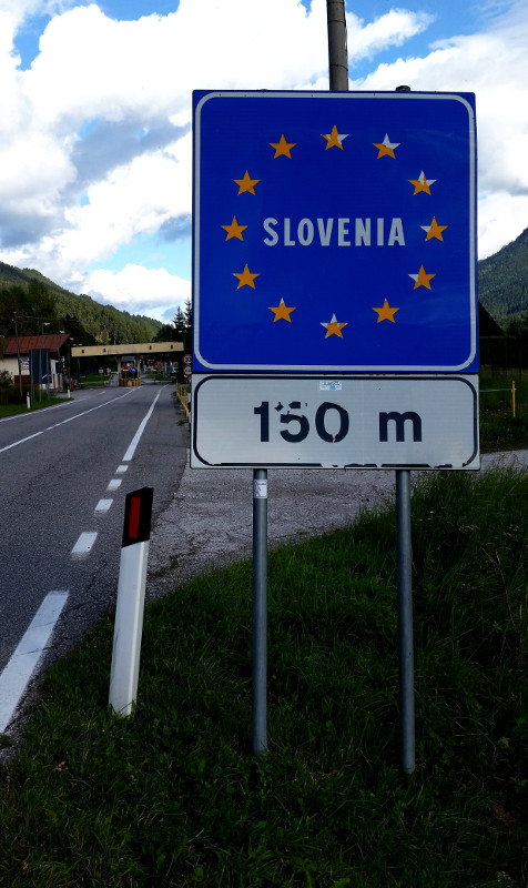 Border between Italy and Slovenia