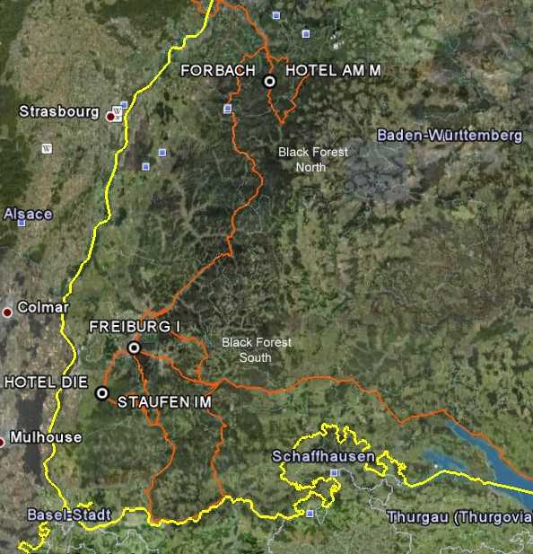 black forest germany map