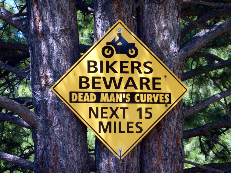 Bikers Beware Road Sign