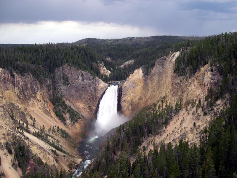 upper falls of Yellowstone